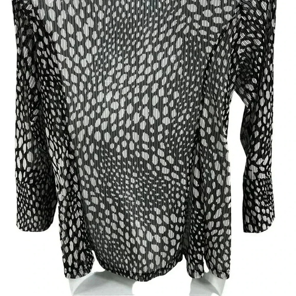 DAMEE Inc Womens M Mesh Sheer Wired Adjustable Double Stand up Collar Jacket Top - Picture 10 of 16